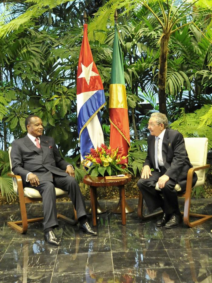 Raul Meets with the President of the Republic of Congo