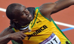 XXX Juegos Olimpicos en Lonsres-100 mp m Usain Bolt gana la medalla de oro con un tiempo de 9,63 NRO
Foto: Ricardo Lopez Hevia 05/08/2012
Bolt0038