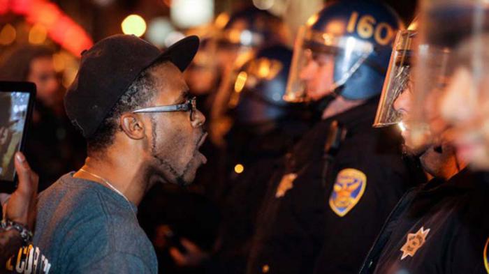 protesta por asesinato del Joven negro Michael Brown en EEUU