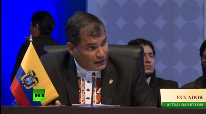Rafael Correa-Cumbre de las Américas