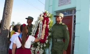 En nombre del pueblo de Cuba se rindió homenaje a Josué, Floro y Salvador.