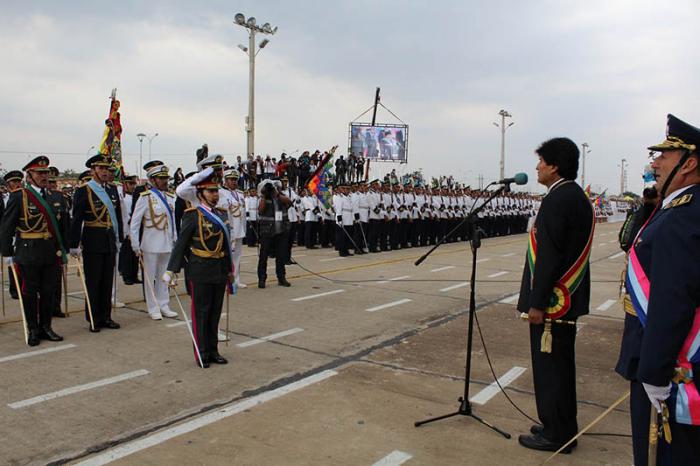 Reconoce Evo Morales papel de las Fuerzas Armadas de Bolivia Reconoce Evo Morales papel de las Fuerzas Armadas de Bolivia