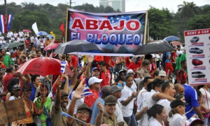 Desfile del 1ro de Mayo en la Plaza de la Revolución.