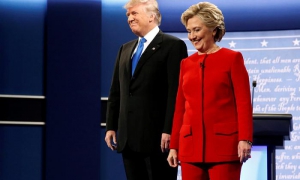 Debate entre Clinton Y Trump