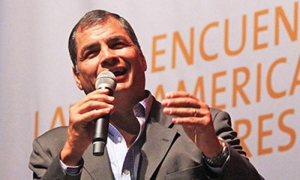 El presidente Correa dictó una conferencia magistral en la primera sesión del III Encuentro Latinoamericano Progresista ELAP 2016. 