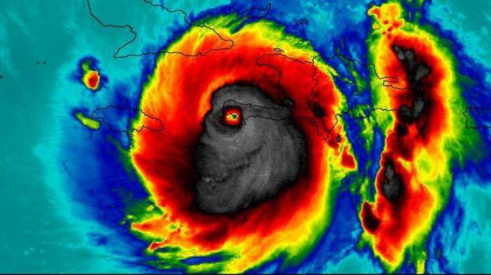 Brigada médica cubana Henry Reeve en Haití tras el paso del huracán Matthew.