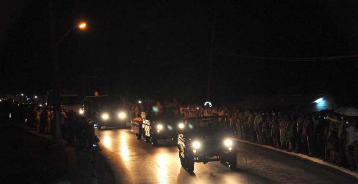 Cortejo funebre del Comandante en Jefe Fidel Castro Ruz.