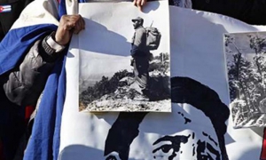 Continúan los homenajes a la figura histórica de Fidel en Asturias.