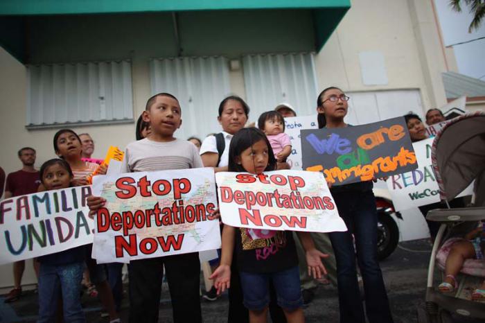 Las acciones ejecutivas de Trump en materia migratoria han provocado protestas. 