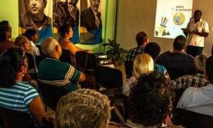 acto contra el bloqueo en las tunas