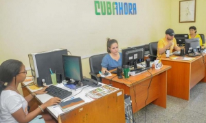 Reportaje en el Centro de informaciòn para la Prensa
