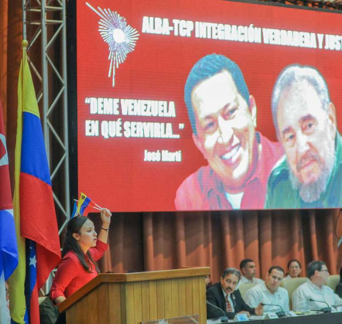 xV Consejo Polìtico ALBA TCP acto de Solidaridad con Venezuela en el Palacio de Convenciones