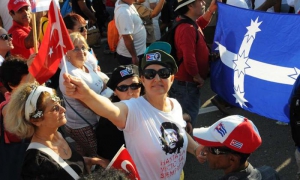 Desfile por el Primero de mayo en la Plaza de la Revolución presidido por el General de Ejército Raúl Castro Ruz, presidente de los Consejos de Estado y de Ministros.