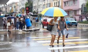 Lluvias en La Habana.