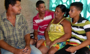 Muchas personas deben la vida al altruismo de esta familia. Foto del autor