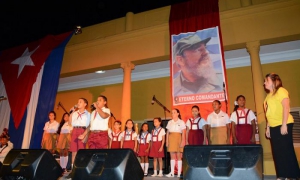 Velada en homenaje a Fidel en Bayamo