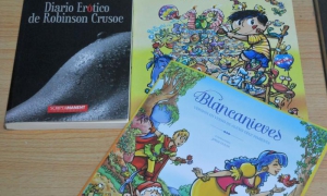 Portada de varios de los libros de Alexis Díaz-Pimienta que se presentan en esta Feria.