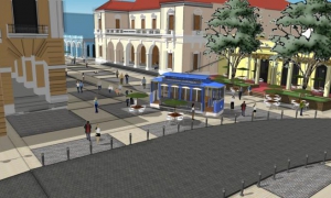 Así debe quedar el área de la Plaza de la Vigía. imagen: oficina del conservador