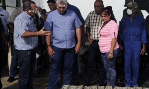 Miguel Díaz-Canel Bermúdez, Presidente de los Consejos de Estado y de Ministros, encabeza la visita gubernamental