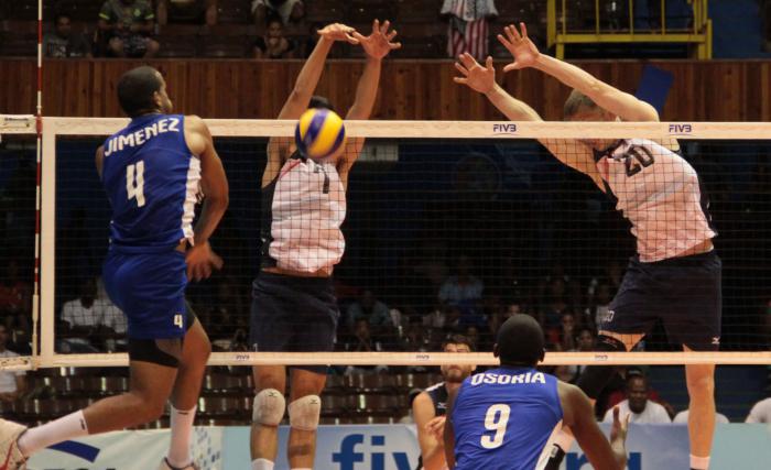  El equipo estadounidense de voleibol jugó en el 2016 por última vez en La Habana. Foto: Yaimí Ravelo Rojas