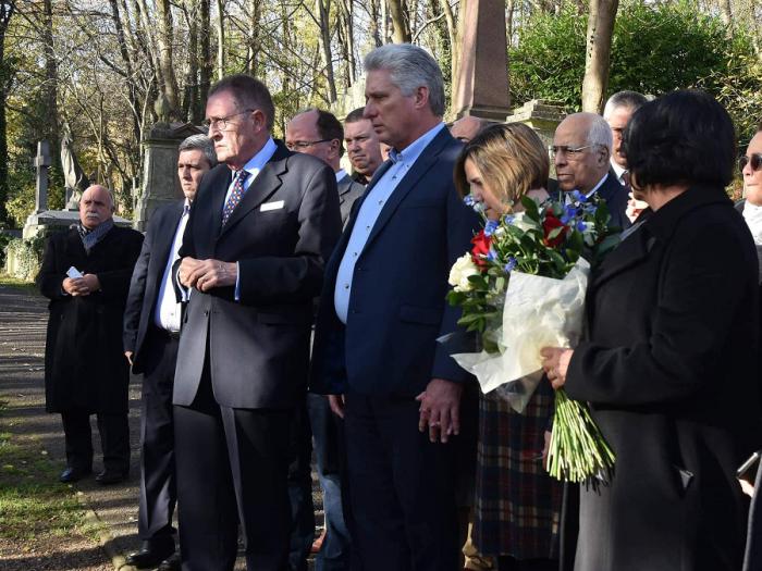 Diaz Canel en Londres.