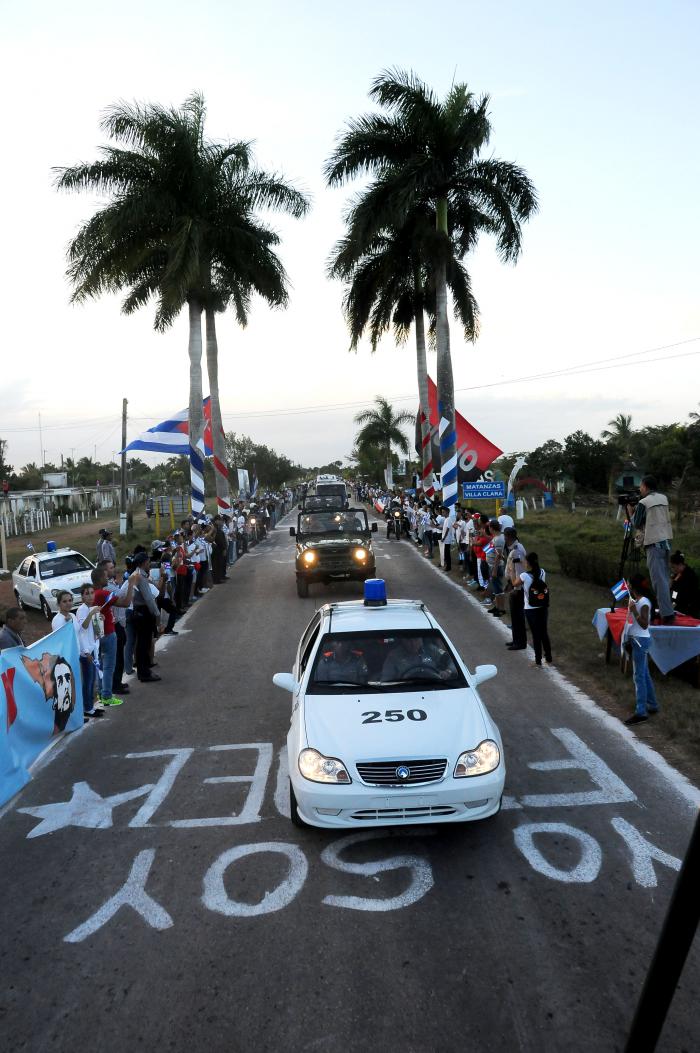 Cortejo funebre del Comandante en Jefe Fidel Castro Ruz. El cortejo se ubicò en Santa Clara en el Monumento al Che