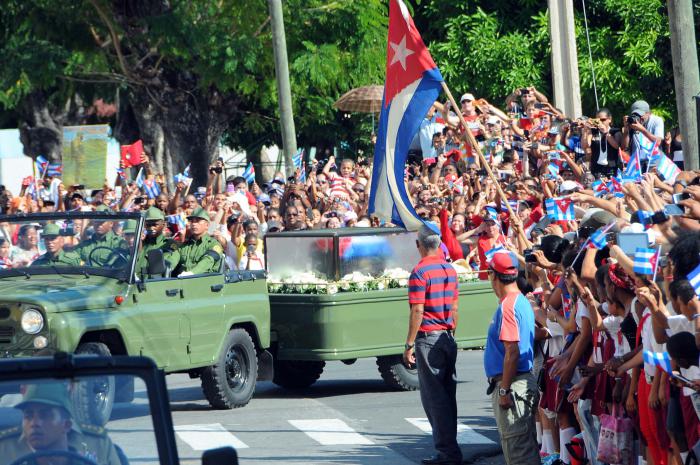 Cortejo funebre del Comandante en Jefe Fidel Castro Ruz. SANTIAGO DE CUBA