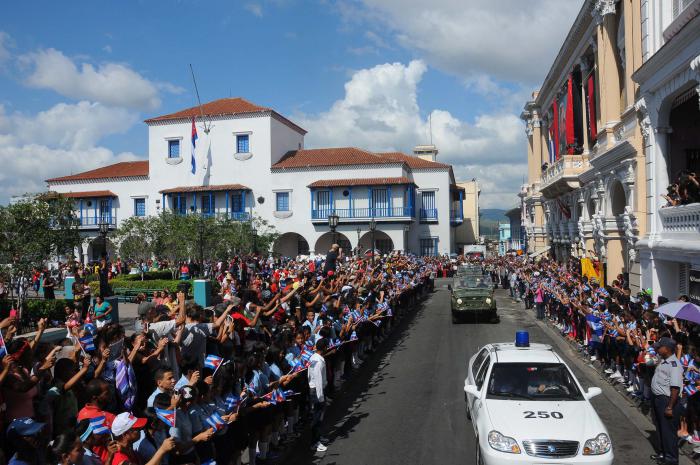 Cortejo funebre del Comandante en Jefe Fidel Castro Ruz. SANTIAGO DE CUBA