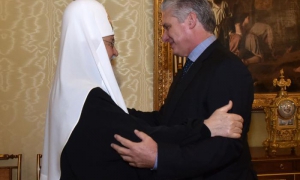 Poco antes de partir hacia La Habana el Presidente de la República de Cuba, Miguel Díaz-Canel Bermúdez, se reunió con Su Santidad Kirill, Patriarca de Moscú y de toda Rusia.