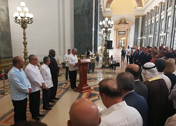 Recibimiento a personalidades extranjeras durante 500 de La Habana