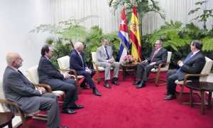 Raúl y el Rey de España