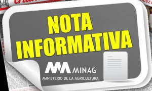 Nota informativa MINAG