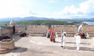 Visita del rey Felipe VI y doña Letizia al Castillo de San Pedro de la Roca del 