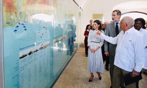 Visita del rey Felipe VI y doña Letizia al Castillo de San Pedro de la Roca del 