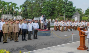 El Primer Secretario del Partido Comunista de Cuba, Raúl Castro Ruz, encabezó en La Habana, las honras fúnebres del General de División Efigenio Ameijeiras Delgado, efectuadas en el Panteón de los Veteranos de la Necrópolis de Colón.