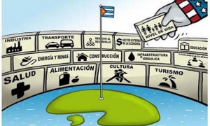Bloqueo caricatura