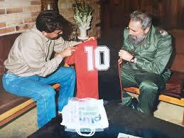 En un intercambio epistolar, el Comandante en Jefe expresó al futbolista argentino que «Conocer de tu visita a Cuba en estos días me alegró mucho; gracias a mis conversaciones contigo en los años más brillantes de nuestro inolvidable amigo Hugo Chávez, deduje que el encuentro de Mar del Plata no podía ser olvidado. Hugo le recordó a Estados Unidos que había otra América».