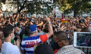 Tangana en el Trillo, con la presencia de Miguel Diaz Canel