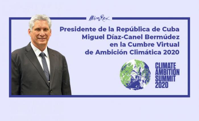 Díaz-Canel: Cuba no se ha detenido en su Plan para el Enfrentamiento al Cambio Climático