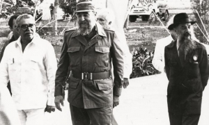 Gabriel García Márquez, Fidel y Fernando Birri en la Escuela Internacional de Cine y Televisión