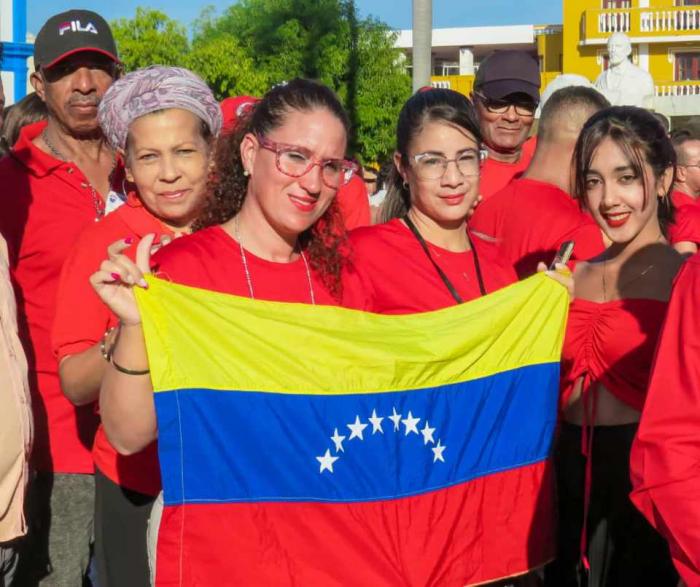 Cubanos reafirman su solidaridad con Venezuela