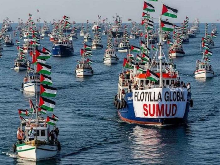 Flotilla Global Sumud avanza para romper el bloqueo a Gaza