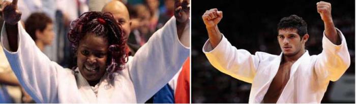 Los campeones mundiales de judo Asley González e Idalis Ortiz fueron los mejores atletas del año. 