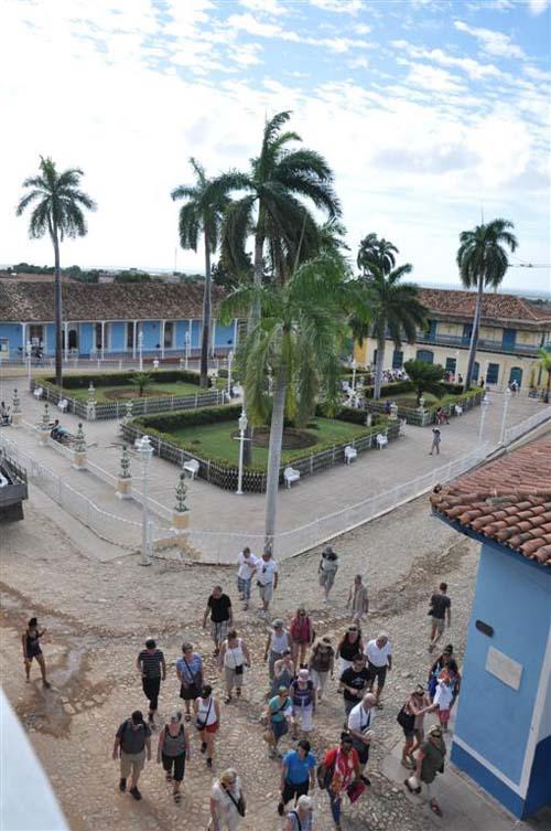 La Plaza Mayor ha sido cuidadosamente retocada con vistas a la celebración.