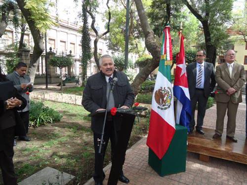 EL EMBAJADOR CUBANO EN MÉXICO, DAGOBERTO RODRÍGUEZ DESTACÓ EL LEGADO DE MELLA.