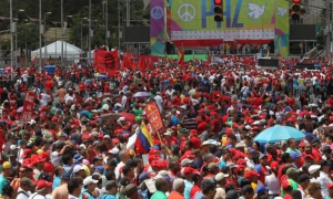 Manifestación bolivariana en Caracas
