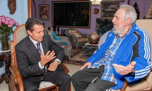 Fidel Castro y Enrique Peña Nieto