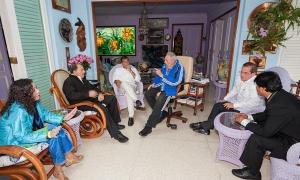 Fidel Castro, Daniel Ortega, Evo Morales y Rafael Correa