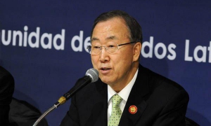 CUBA-LA HABANA-ONU-BAN KI MOON-CONFERENCIA DE PRENSA-CELAC