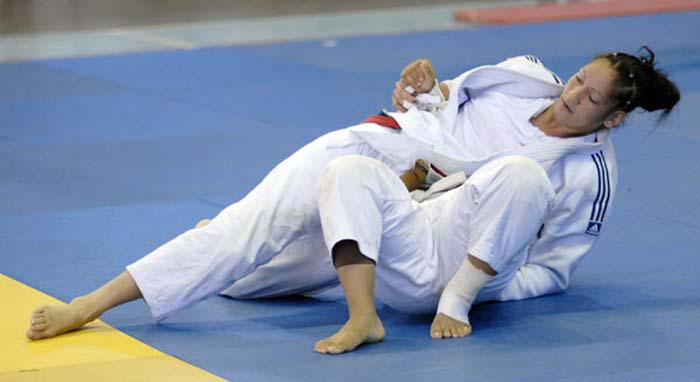 Dos judocas durante un combate